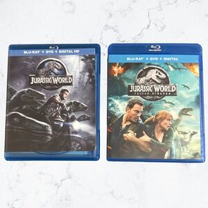Universal Jurassic World 2-Movie Blu-ray Bundle Sci-Fi Action Dinosaurs